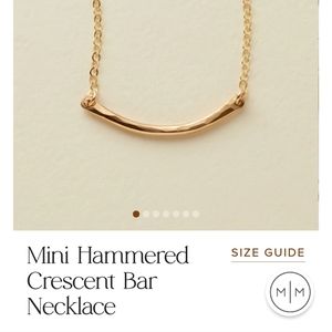 Made By Mary Mini Crescent Bar Necklace
